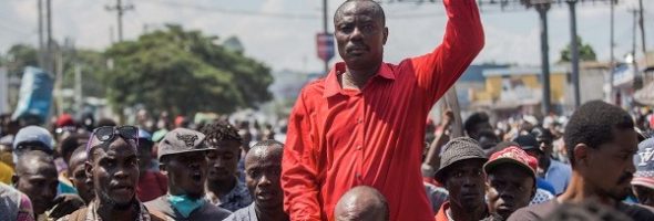 17 de octubre manifestantes divididos Jean Charles Moïse indexa a los estadounidenses dos muertos en Puerto Príncipe